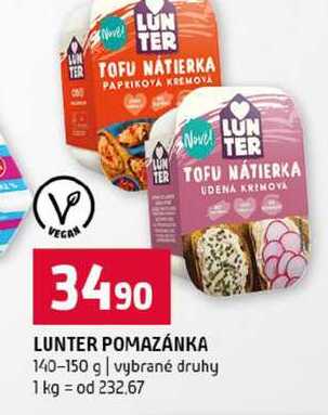 LUNTER POMAZÁNKA 140-150 g vybrané druhy