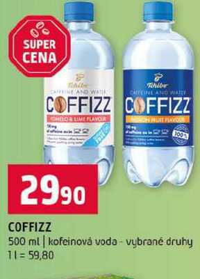 COFFIZZ 500 ml kofeinová voda vybrané druhy