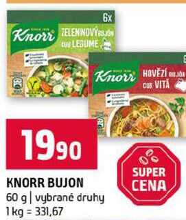 KNORR BUJON 60 g vybrané druhy