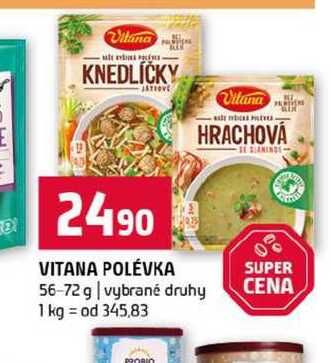 VITANA POLÉVKA 56-72 g vybrané druhy 