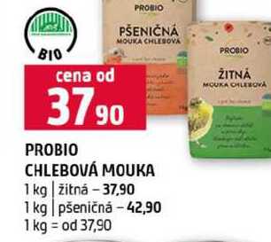 PROBIO CHLEBOVÁ MOUKA 1 kg žitná 1 kg pšeničná 