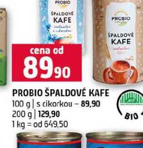 PROBIO ŠPALDOVÉ KAFE 100 g s cikorkou 200 g 