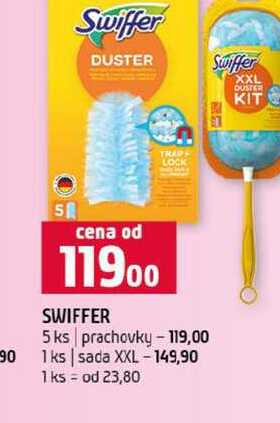 SWIFFER 5 ks prachovky 1ks sada XXL