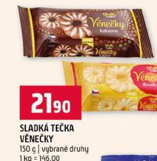 SLADKÁ TEČKA VĚNEČKY 150 g vybrané druhy