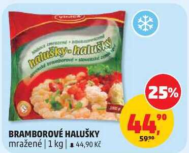 BRAMBOROVÉ HALUŠKY mražené, 1 kg