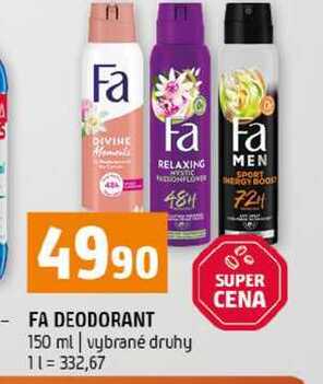FA DEODORANT 150 ml vybrané druhy