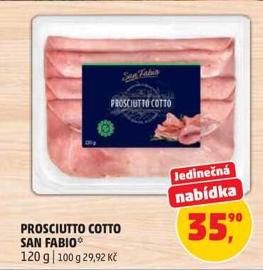 PROSCIUTTO COTTO SAN FABIO, 120 g