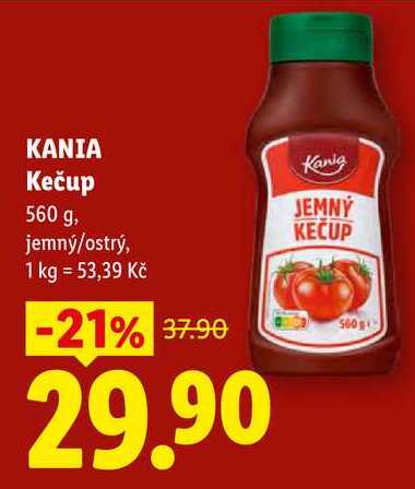 KANIA Kečup, 560 g