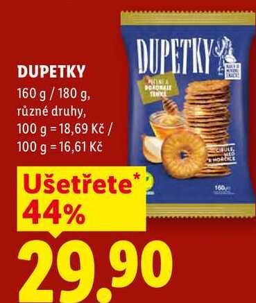DUPETKY, 160 g / 180 g