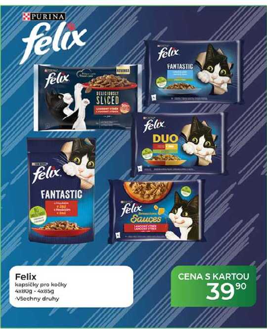 Felix kapsičky pro kočky 4x80g