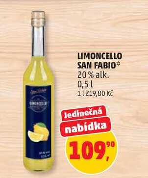 LIMONCELLO SAN FABIO 20% alk., 0,5 l