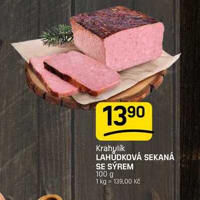 LAHŮDKOVÁ SEKANÁ SE SÝREM 100 g