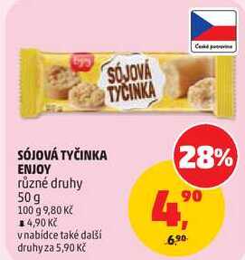 SÓJOVÁ TYČINKA ENJOY různé druhy, 50 g