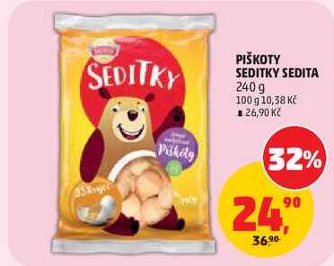 PIŠKOTY SEDITKY SEDITA, 240 g