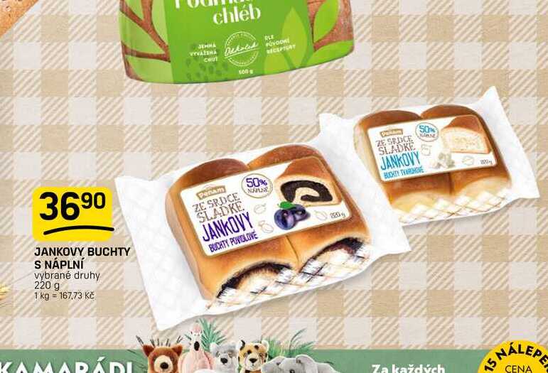 JANKOVY BUCHTY S NÁPLNÍ vybrané druhy 220 g