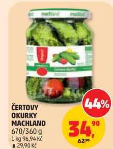 ČERTOVY OKURKY MACHLAND, 670/360 g