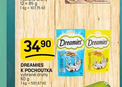 DREAMIES K POCHOUTKA vybrané druhy 60 g
