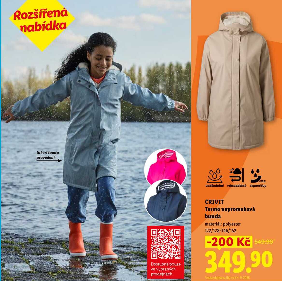 
CRIVIT Termo nepromokavá bunda 