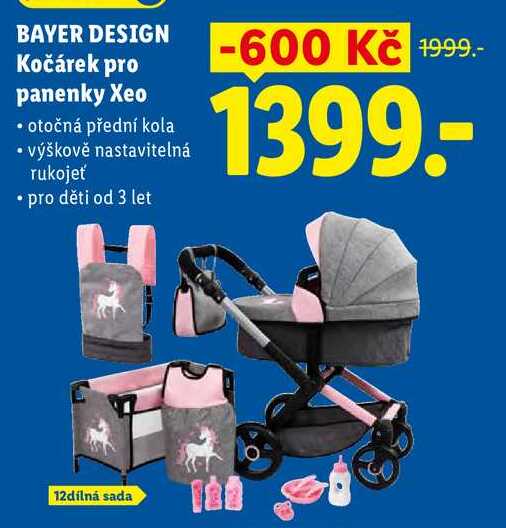 BAYER DESIGN Kočárek pro panenky Xeo