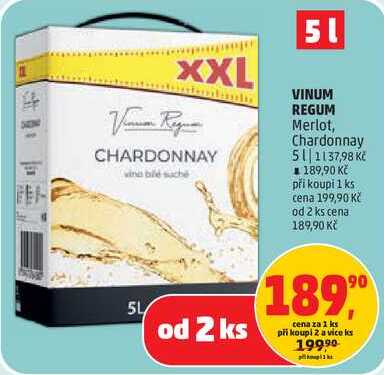 VINUM REGUM Merlot, 5 l