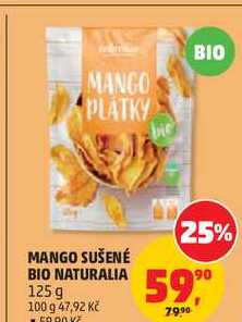 MANGO SUŠENÉ BIO NATURALIA, 125 g 