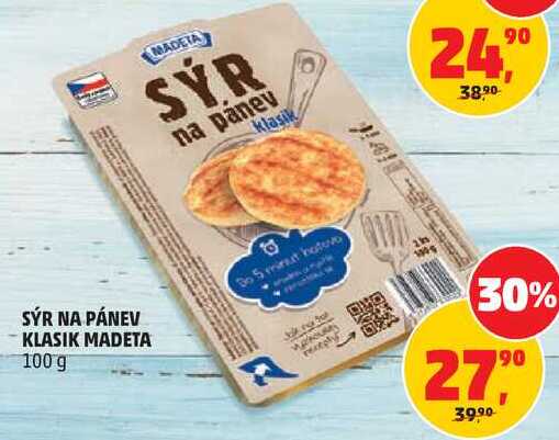 SÝR NA PÁNEV KLASIK MADETA, 100 g