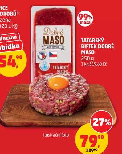 TATARSKÝ BIFTEK DOBRÉ MASO, 250 g