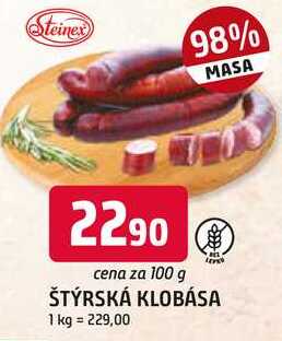 ŠTÝRSKÁ KLOBÁSA 100 g