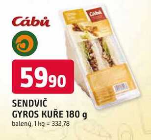 GYROS KUŘE 180 g balený