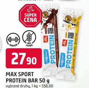 MAX SPORT PROTEIN BAR 50 g