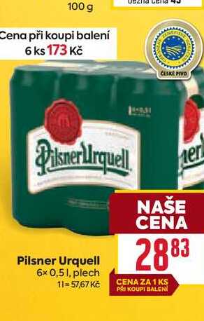 Pilsner Urquell 6x 0,51, plech