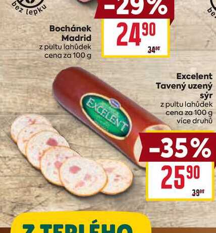 Excelent Tavený uzený sýr z pultu lahůdek cena za 100 g