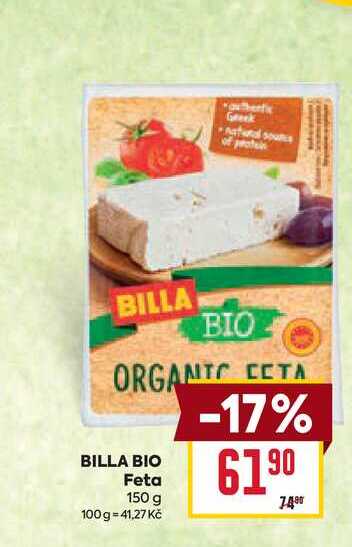 BILLA BIO Feta 150 g 