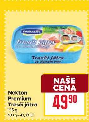 Nekton Premium Tresčí játra 115 g