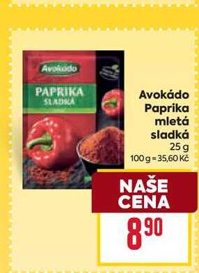 Avokádo Paprika mletá sladká 25 g