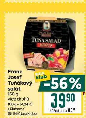 Franz Josef Tuňákový salát 160 g