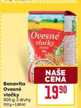 Bonavita Ovesné vločky 500 g