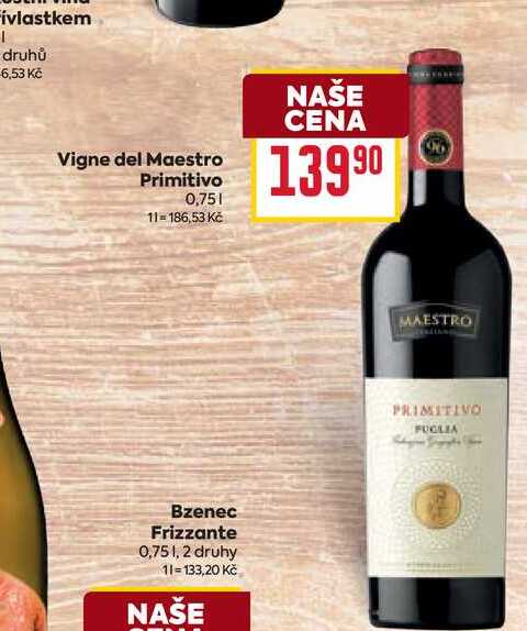 Vigne del Maestro Primitivo 0,75l