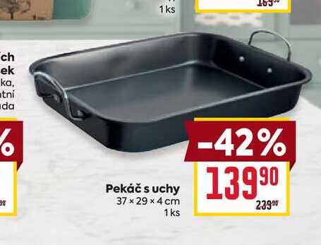 Pekáč s uchy 37 x 29 x 4 cm 1 ks