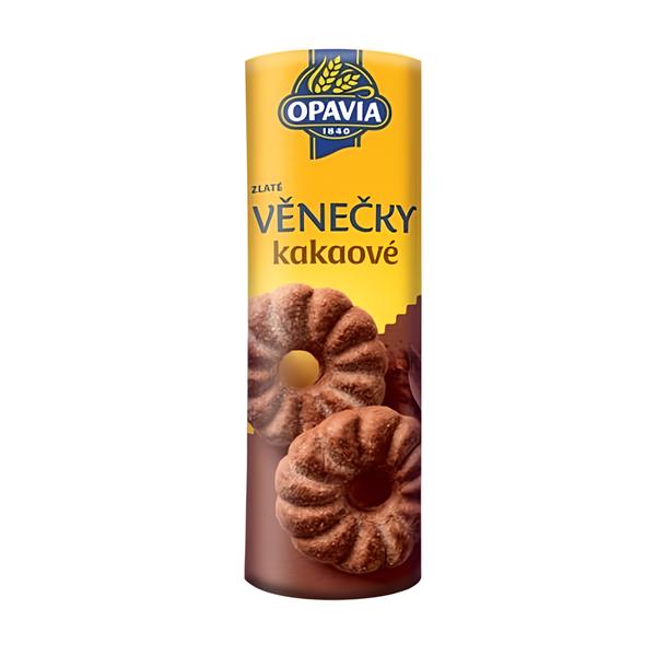 Opavia Zlaté Věnečky kakaové sušenky