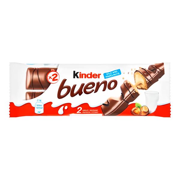 Kinder Bueno oplatka s čokoládovou polevou a mléčnou lískooříškovou náplní 2x21,5g