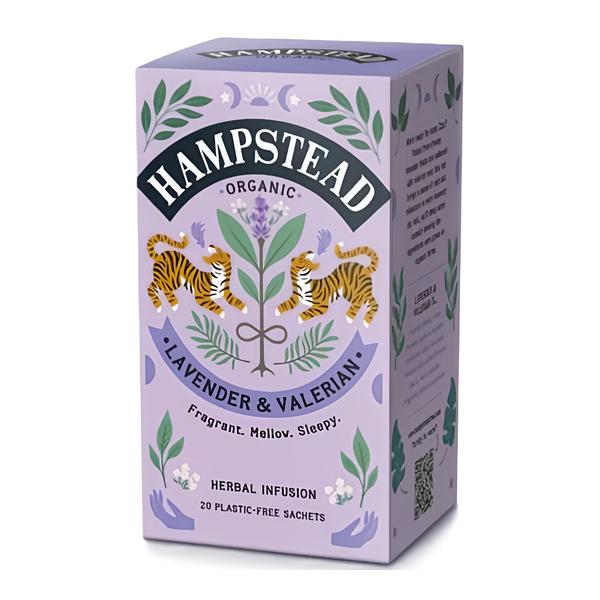 Hampstead Tea BIO bylinný čaj s levandulí a kozlíkem 20ks