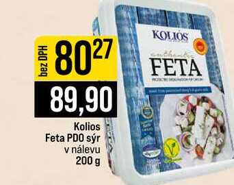 Kolios Feta PDO sýr v nálevu 200 g