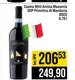 Casino Nitti Antica Masseria DOP Primitivo di Manduria DOCG 0,75L