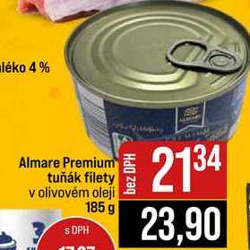 Almare Premium tuňák filety v olivovém oleji 185 g 