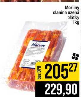 Morliny slanina uzená plátky 1kg 