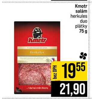 Kmotr Kmotr salám herkules duo plátky 75 g