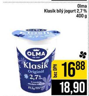Olma Klasik bílý jogurt 2,7% 400 g