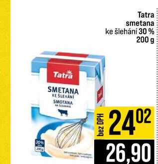 Tatra smetana ke šlehání 30 % 200 g
