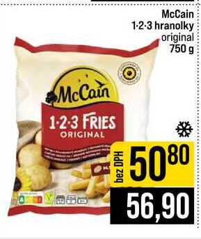 McCain 1-2-3 hranolky original 750 g